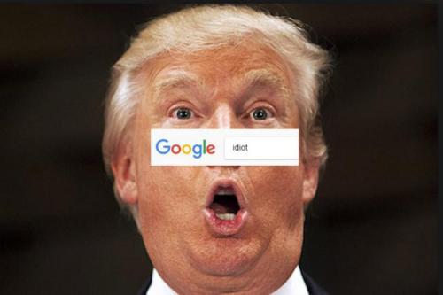 为什么在谷歌上搜“白痴”就会出现特朗普的照片